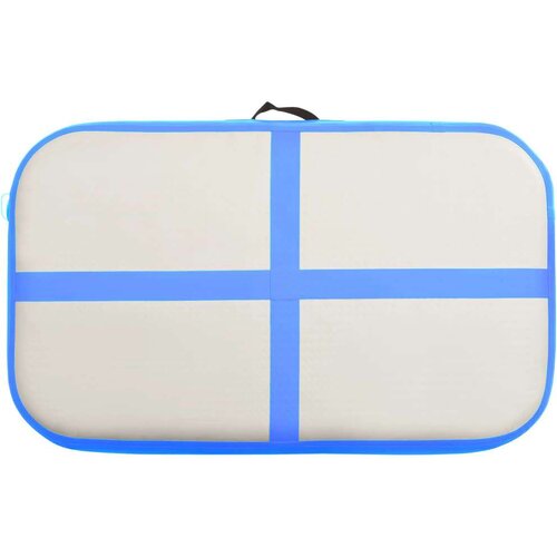  Strunjača na napuhavanje s crpkom 60 x 100 x 10 cm PVC plava Slike