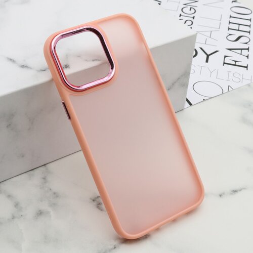 Maska shining camera za iphone 14 pro max (6.7) roze Slike