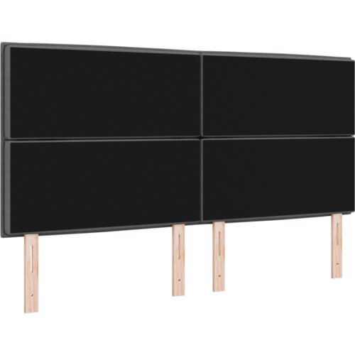  LED Uzglavlje Linije Dizajn Tamno Sivo 90 cm Tkanina Slike