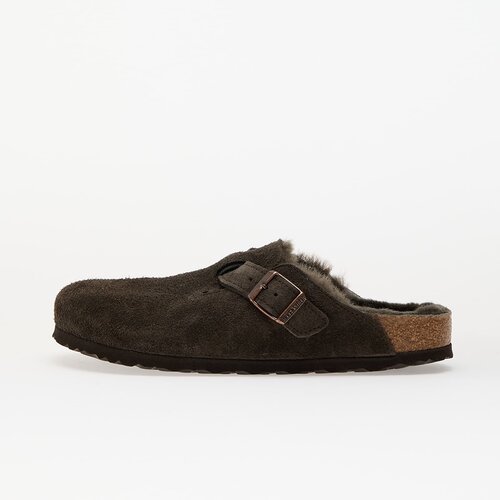Birkenstock Sneakers Boston Shearling Suede Leather/ Fur Mocca EUR 37 Slike
