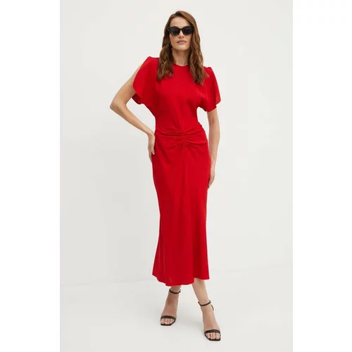 Victoria Beckham Obleka rdeča barva, 1324WDR005227A