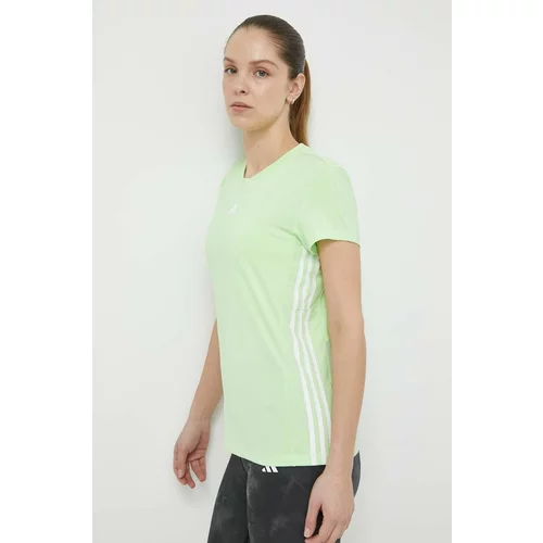 Adidas Kratka majica za vadbo Hyperglam zelena barva, IM8784