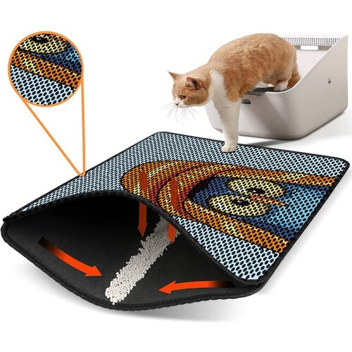 WALLXPERT Nrszn0080 multicolor cat litter mat Cene