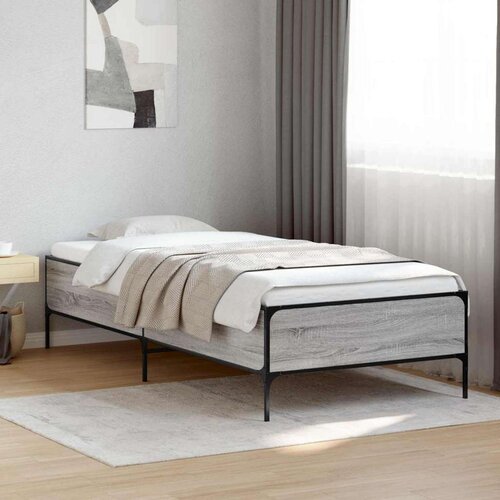  Okvir za krevet Siva Sonoma 80 x 200 cm Konstruirano drvo - Siva Sonoma Cijene