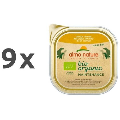 Almo Nature Bio Organic - pi&amp;scaron;čanec 9 x 300 g Slike