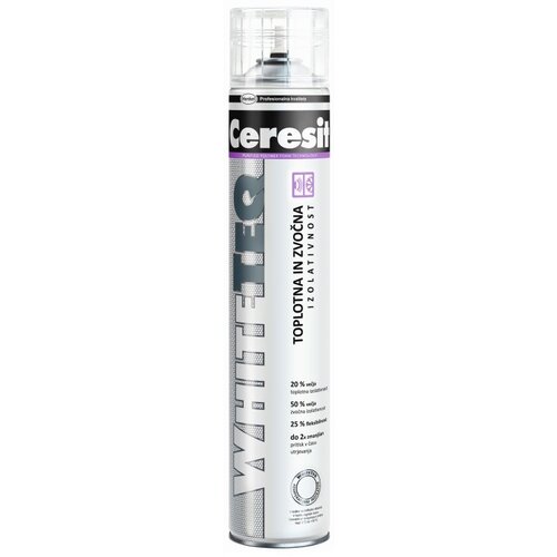 Ceresit PU montažna pjena Whiteteq (Bijele boje, 750 ml) Slike