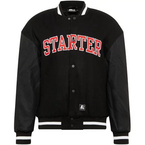 Starter Black Label Prijelazna jakna crvena / crna / bijela