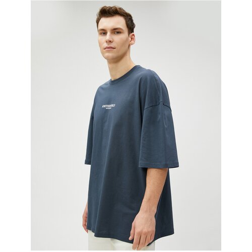 Koton T-Shirt - Gray - Oversize Slike