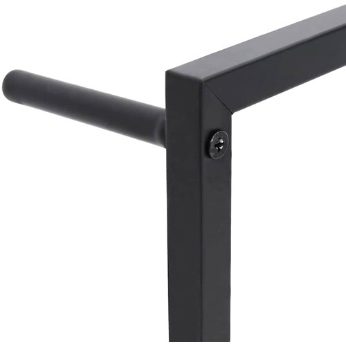  Stalak za ručnike crni 60 x 10 x 116 cm čelični Slike