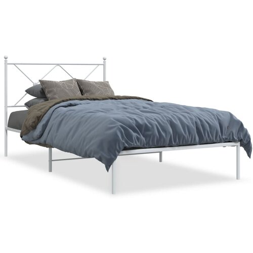 VidaXL okvir za krevet s uzglavljem bijeli 100x200 cm Slike