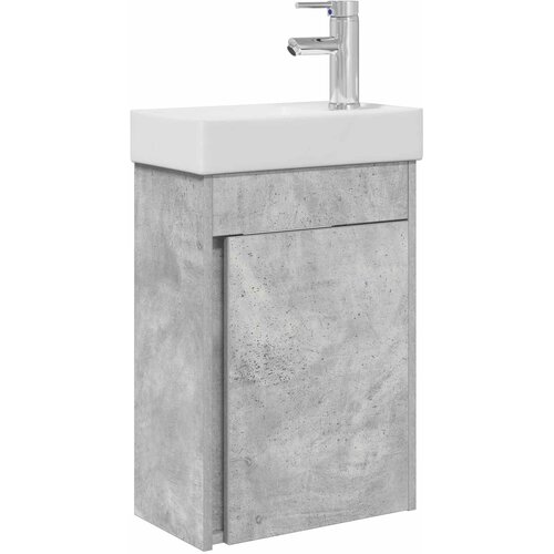 vidaXL Kopalniška omarica s tapo Betonsko siva 40,5 x 22,5 x 62 cm, (5000245395) Cene