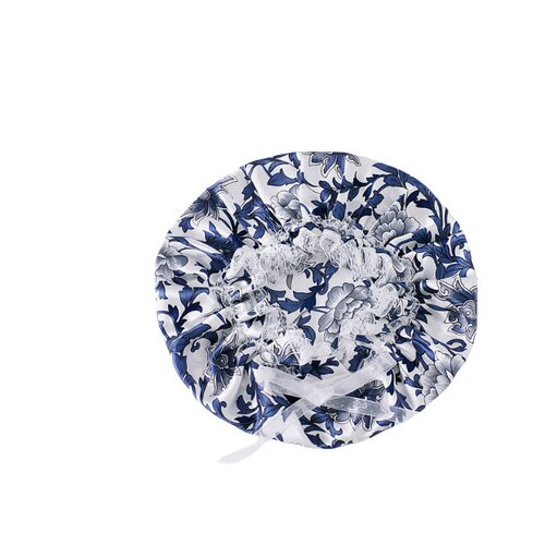 INF Luksuzna svilena kapa za spanje s čipko Blue, (21686083) Cene
