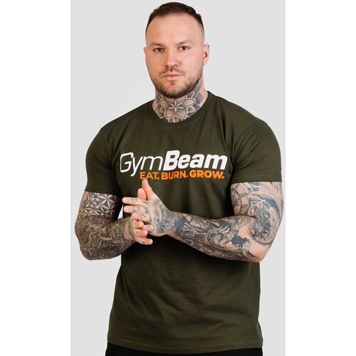GymBeam Mu&scaron;ka majica Grow Military Green Cene