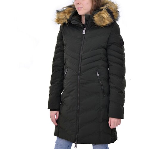 Eastbound ženska jakna WMS LONG JACKET WITH FUR EBW673-BLK Slike