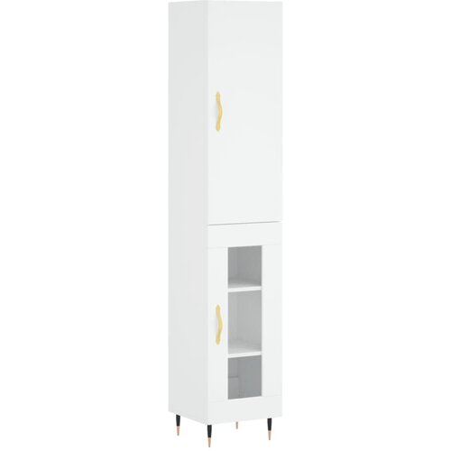 Maison Chic Visoka omara - Komoda - Predalnik bela 34,5x34x180 cm inženirski les, (21720894) Cene