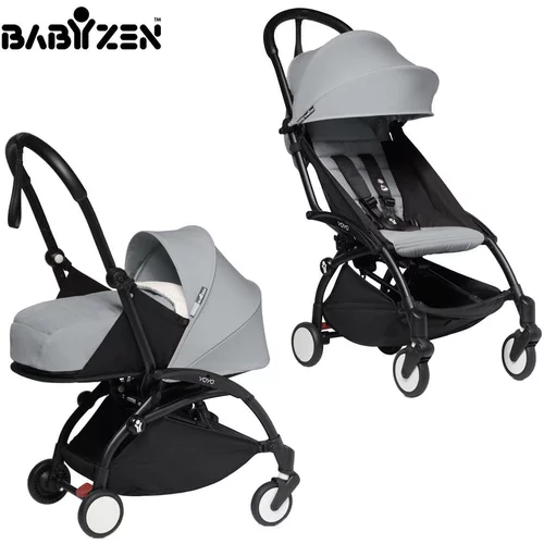 BABYZEN yoyo² otroški voziček 2v1 newborn pack 0+ stone (black frame)