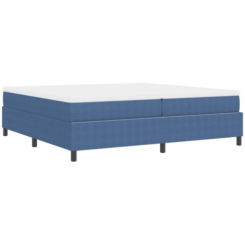  Krevet s opruga kutije Plava i bijela 200 x 200 cm Slike