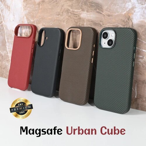  Torbica Magsafe Urban Cube za iPhone 16 Pro Max 6.9 braon Cene