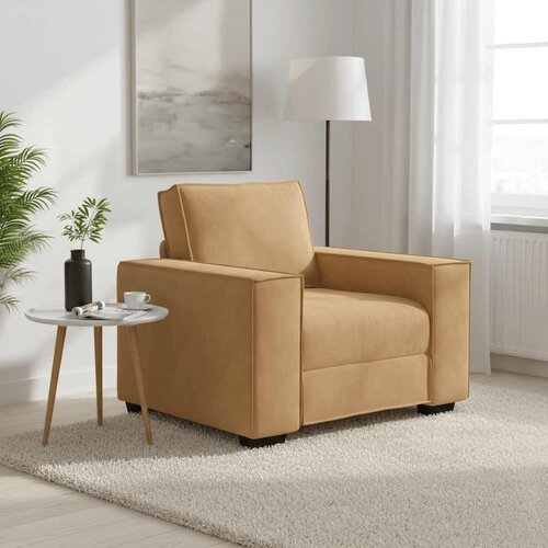 SOFA fotelja smeđa 100x78x84 cm bar&scaron;un - Smeđa 1 100 cm Cijene
