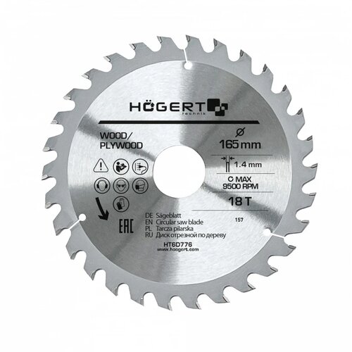 Hogert Testera za cirkular HT6D776 160mm 18T Slike