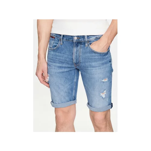 Tommy Jeans Jeans kratke hlače Ronnie DM0DM16148 Modra Relaxed Fit