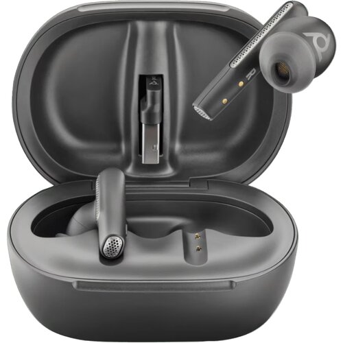 Poly HP Voyager Free 60+M UC Carbon Black Earbuds +BT700 USB-C Adapter +Touchscreen Charge Case Slike