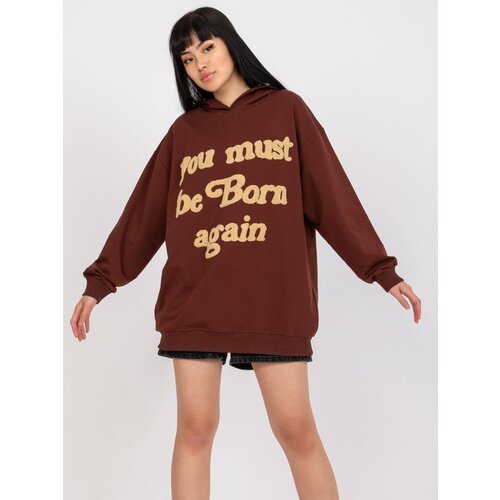FANCY Sweatshirt-FA-BL-7716.39-dark brown Cene