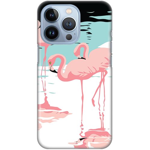 silikonska maska za iPhone 13 Pro 6.1 Pink Flamingos Print šarena Cene