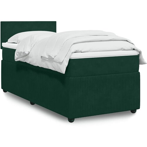 Box spring krevet s madracem tamnozeleni 100x200 cm bar&scaron;unasti Cijene