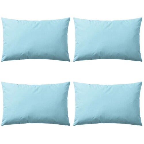 vidaXL Zunanje blazine 4 kosi 60x40 cm svetlo modre, (20768961) Cene