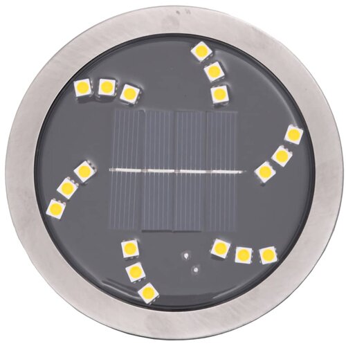  Solarna podna svjetla sa &amp;scaron;iljcima za tlo 4 kom topla bijela Slike
