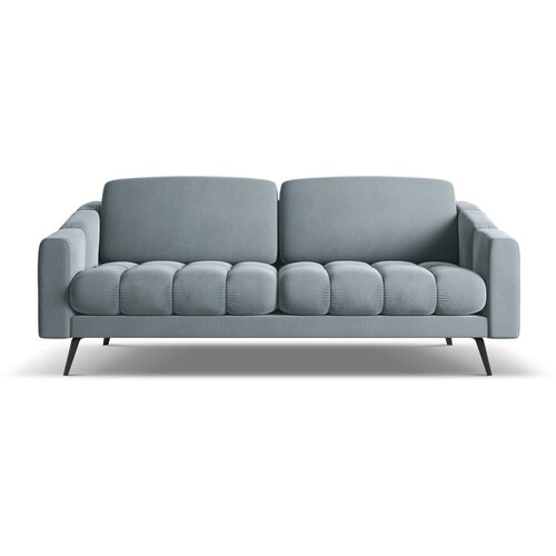 Makamii Svijetlo plava baršunasti sofa 202 cm Nalu – Cene
