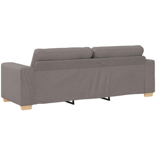 SOFA za 3 osobe Sivo-smeđa 220 cm tkanina Slike