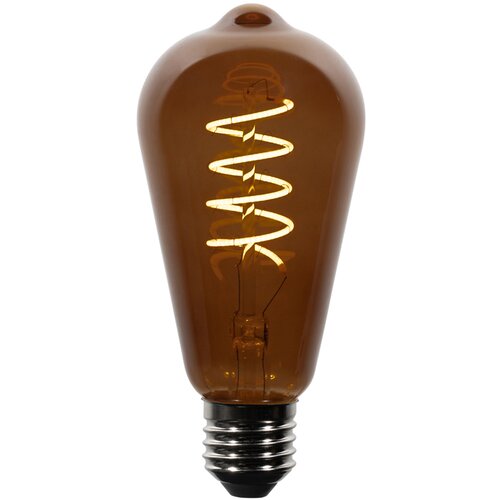 LUEDD Komplet 5 E27 zatemnitvenih LED žarnic ST64 rjave barve 4W 100 lm 1800K Slike