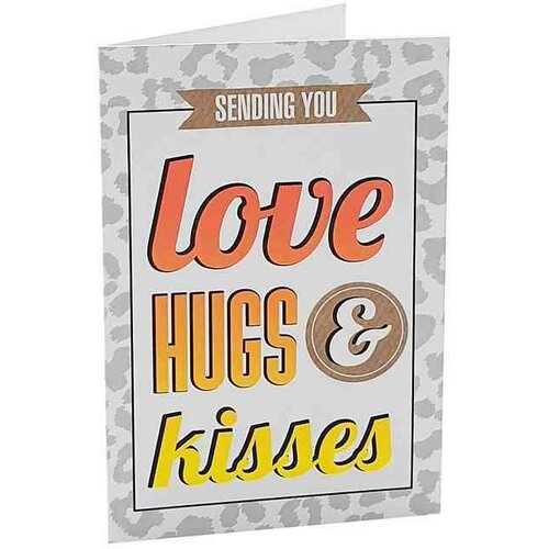 čestitka Neon - Sending You Love Hugs & Kisses Slike