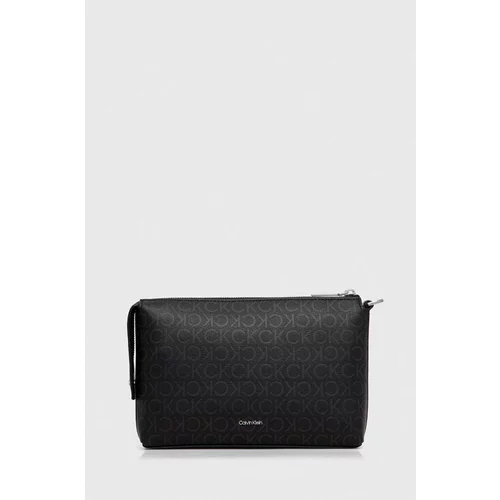 Calvin Klein Kozmetična torbica črna barva