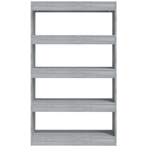 VidaXL knjižna omara/pregrada siva sonoma 80x30x135 cm Slike