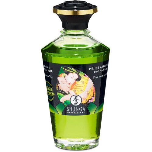 Shunga Afrodizijsko zagrijavajuće ulje - Green Tea, 100 ml Slike
