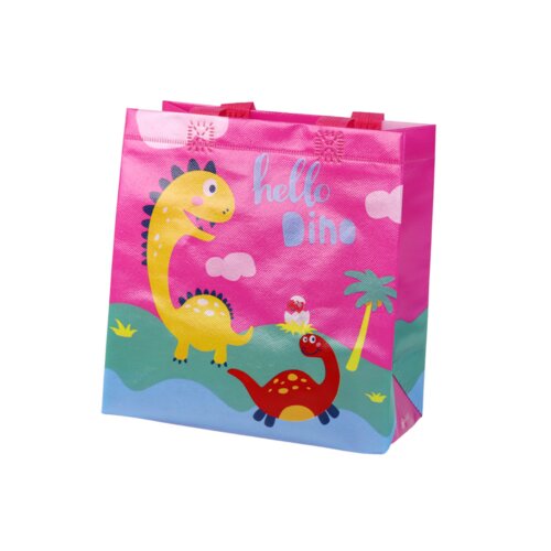  Poklon vrećica 23cm x 21.5cm x 11cm roza dinosaur Cijene
