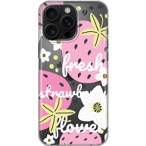  torbica silikonska print skin za iphone 16 pro max 6.9 fresh pink Cene