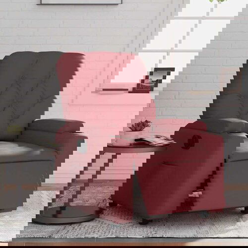 vidaXL Električni naslanjač vinsko rdeče umetno usnje Cene