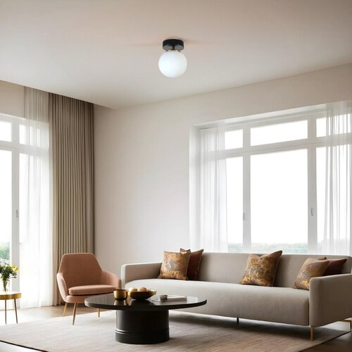 Opviq yeni can tekli siyah beyaz Camlı avize blackwhite chandelier Cene