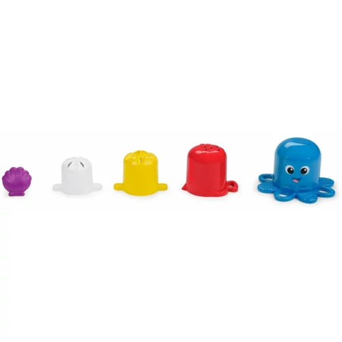 BABY EINSTEIN Stack & Stream Octopus čašice za slaganje za djecu 3 m+ 5 kom