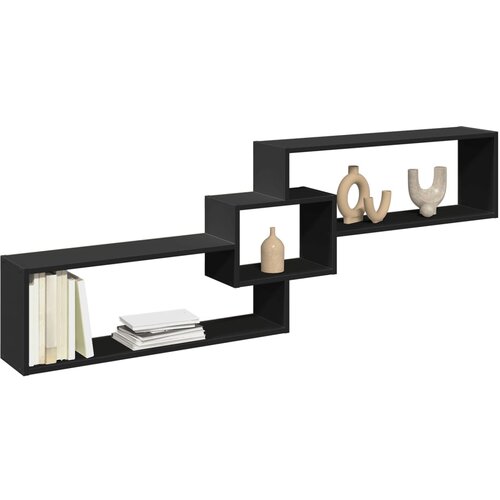 vidaXL Zidni ormarić crni 158x18x53 cm od konstruiranog drva Cijene