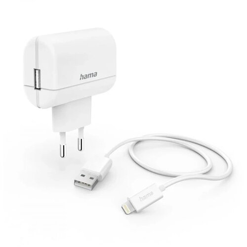  Kucni punjac za iPhone, MFI, beli 2,4A 12W premium kabl 1m Slike
