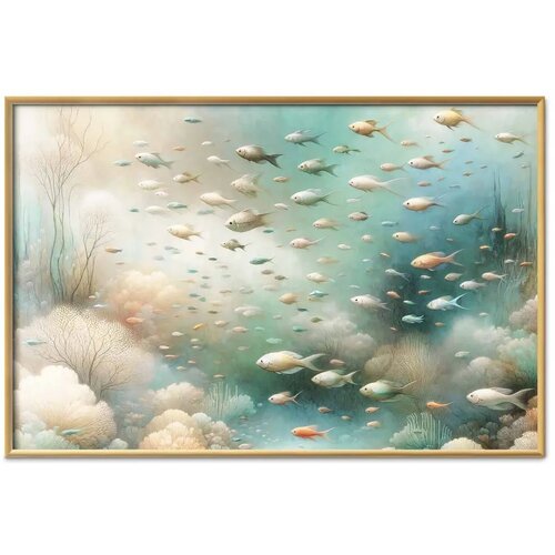  Plakat - Oceanic Beauty 30x21 Zlatni okvir Slike