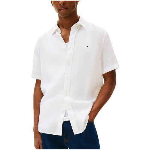 Tommy Hilfiger Srajce s kratkimi rokavi MW0MW41531 Bela Slike