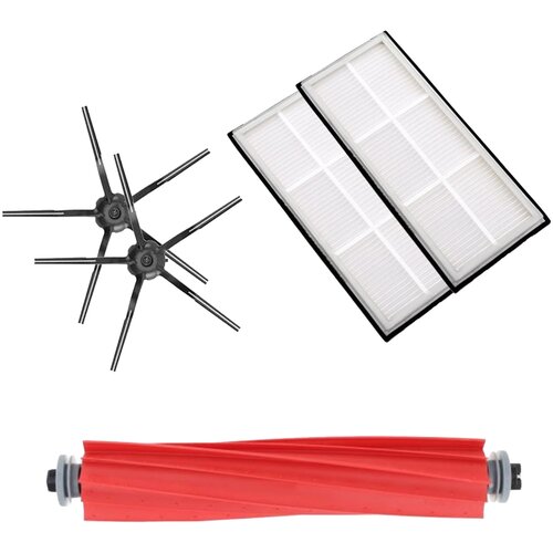 Mega-pack s crnim bočnim četkicama za Roborock S7 Slike