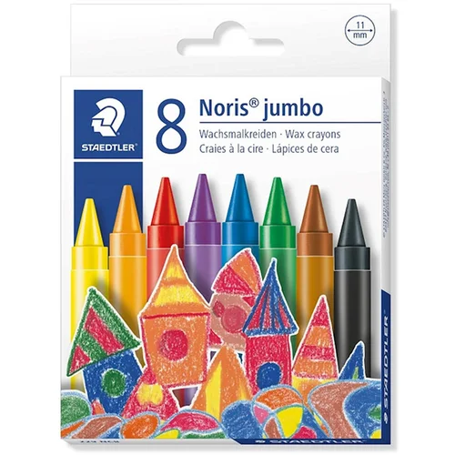 Staedtler Voščene barvice Noris Club, 11 mm, 8 kosov