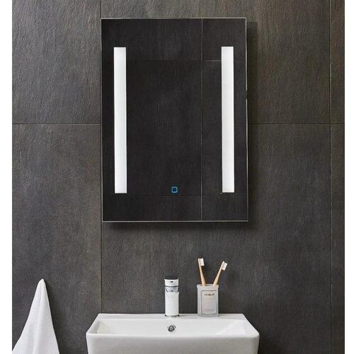 AQUAART led ogledalo linea 50 cm x 70 cm pravokotno Cene